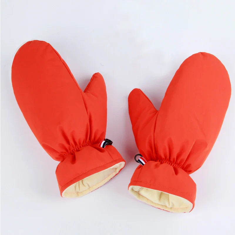 Unisex winter autumn down gloves waterproof outdoor cycling gloves for man solid color gloves for women children ‘s  down gloves