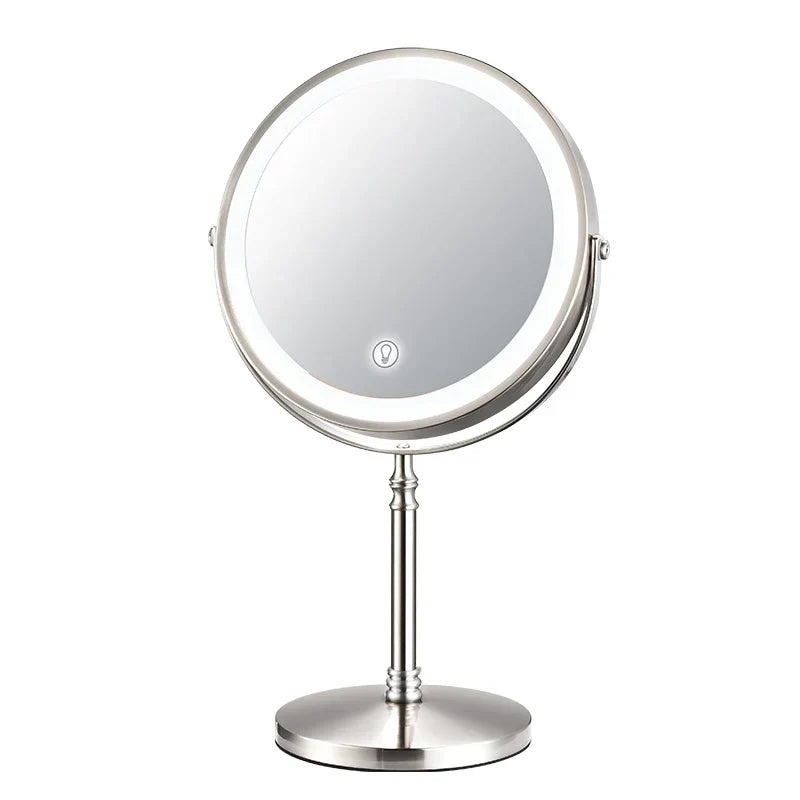 8 Inch Gold Makeup Mirror With Light USB