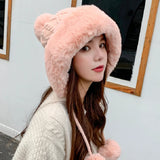 2021 New Pompom Winter Hats For Wome Earmuffs