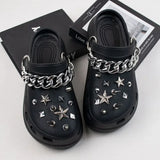 High Quality Fashion Metal Rivet Hole Shoe Charms