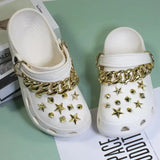High Quality Fashion Metal Rivet Hole Shoe Charms