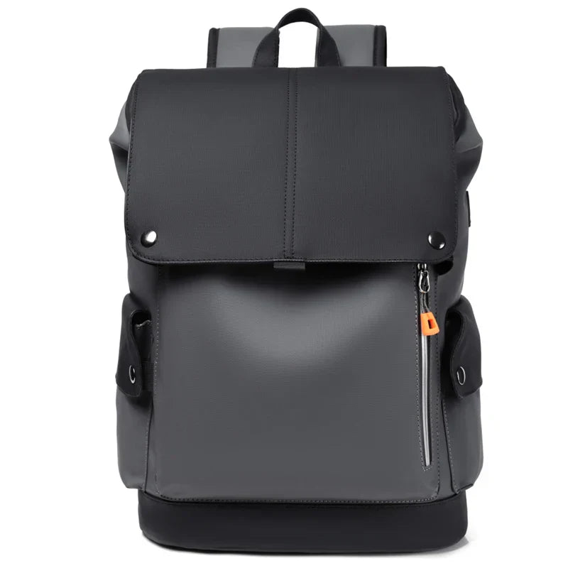 High Quality PU Leather Waterproof Men's Laptop Backpack
