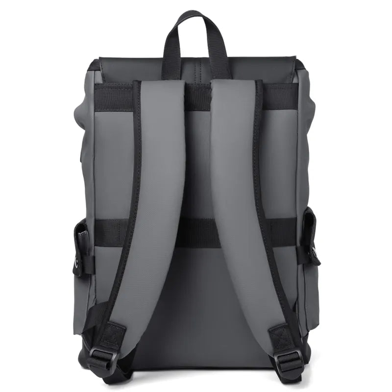 High Quality PU Leather Waterproof Men's Laptop Backpack