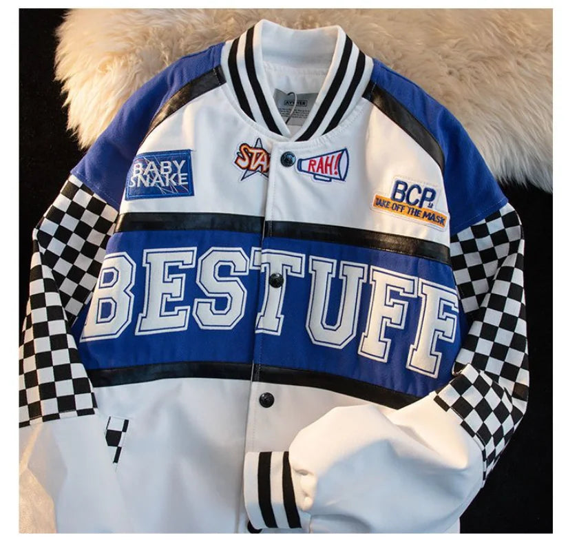High Quality Racing Suit Varsity Jacket Men Aviator