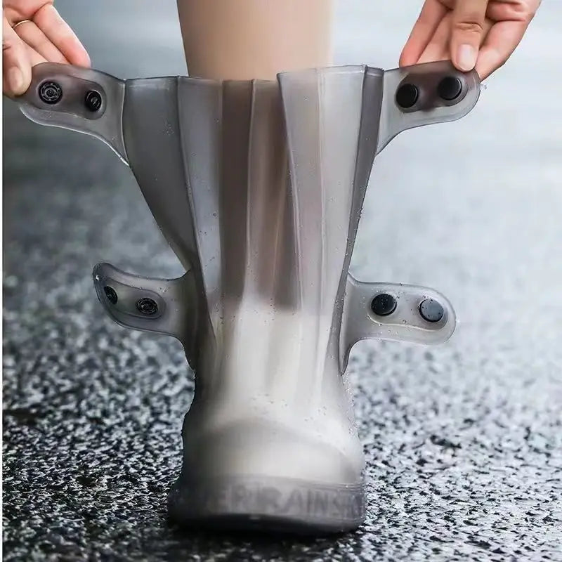 High Top Shoe Cover Portable Durable Galoshes Water