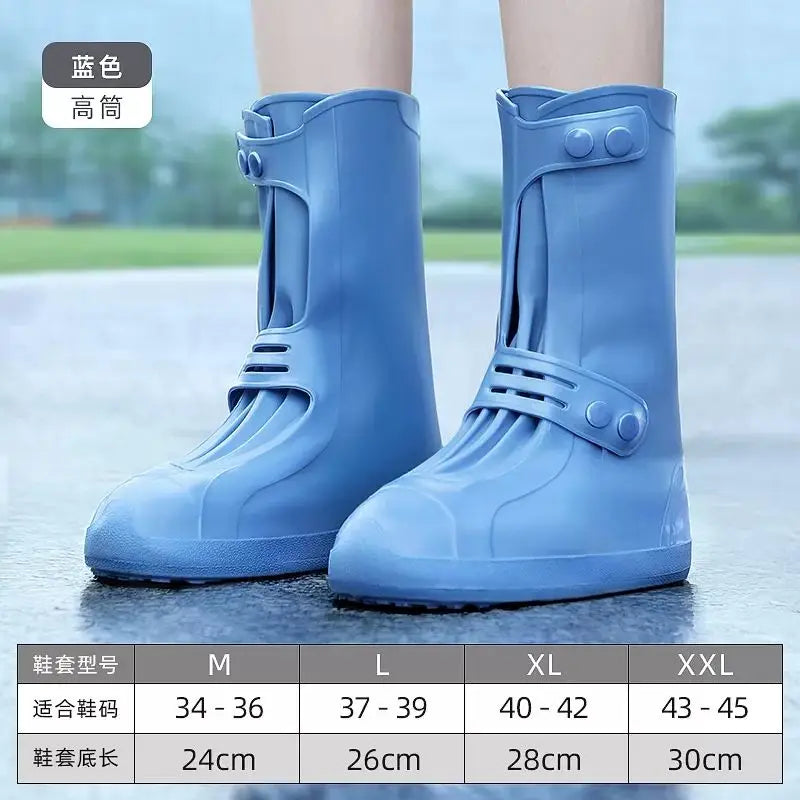 High Top Shoe Cover Portable Durable Galoshes Water