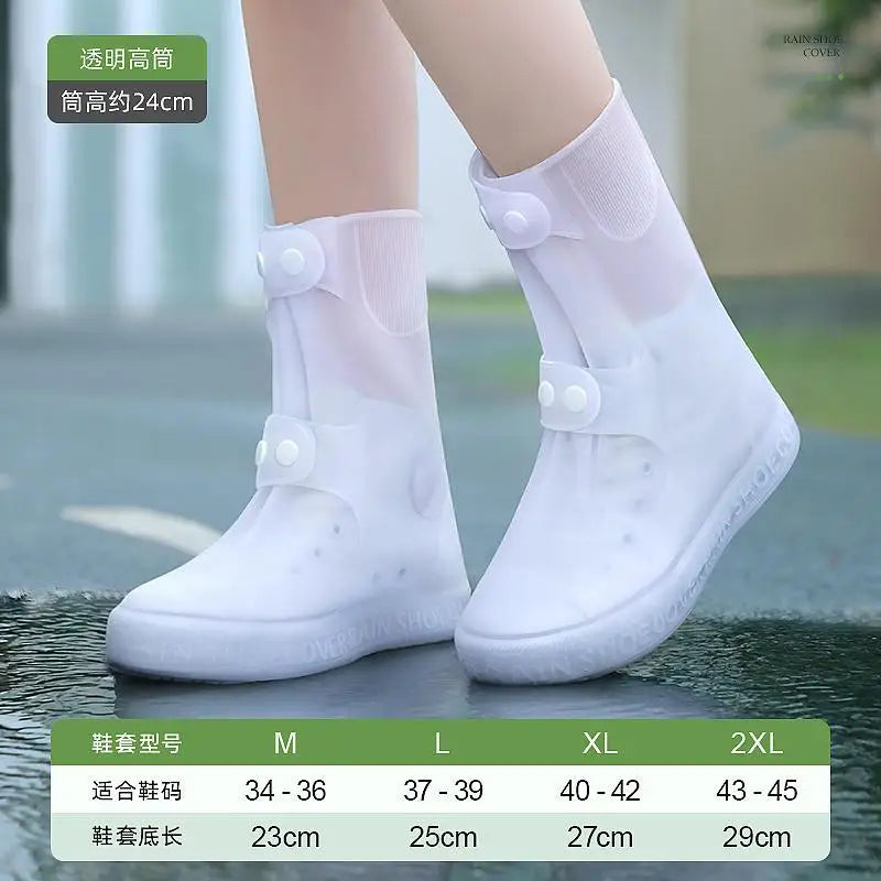 High Top Shoe Cover Portable Durable Galoshes Water