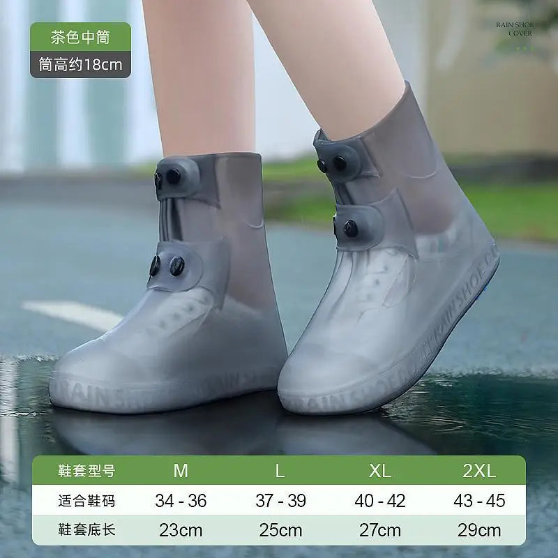 High Top Shoe Cover Portable Durable Galoshes Water