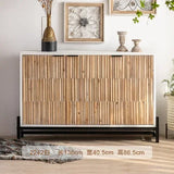 High Wood Living Room Cabinet Corner Minimalist Elegant