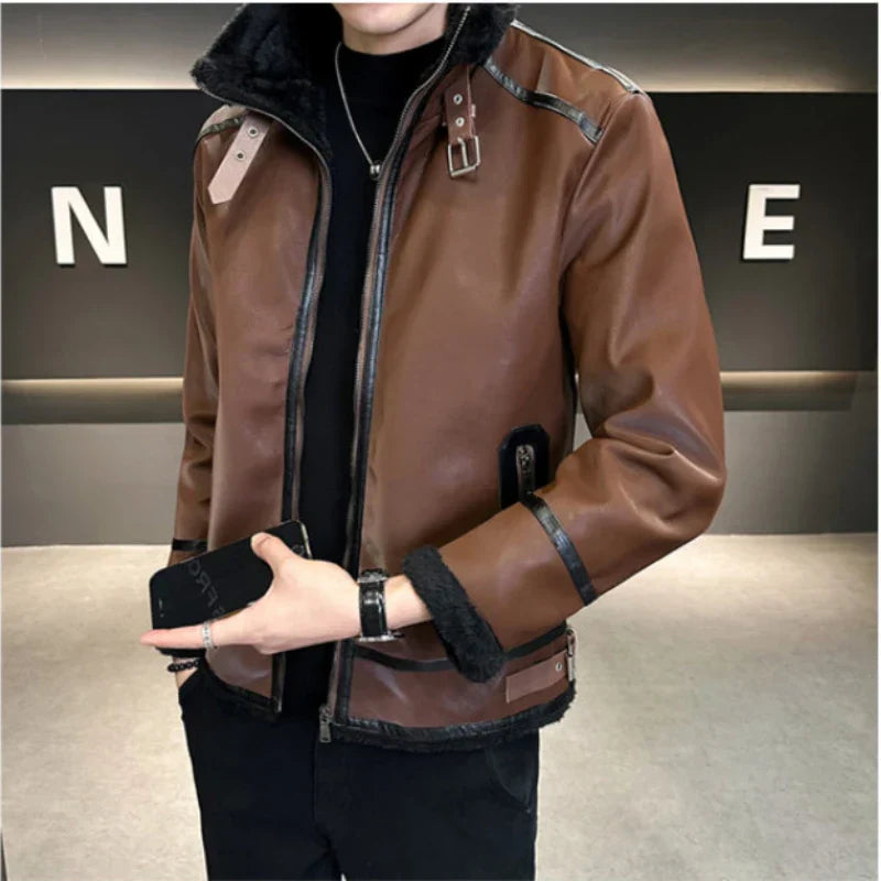 High-end Brand Clothing Men Added Fleece All in