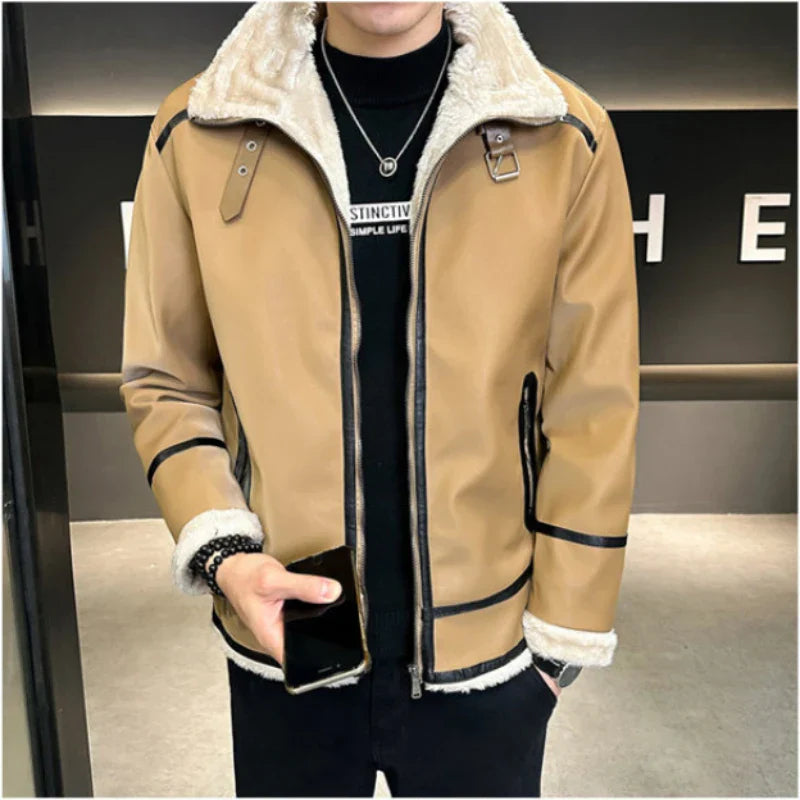 High-end Brand Clothing Men Added Fleece All in