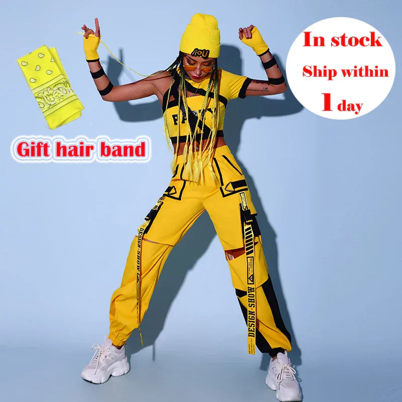 Hip-Hop Street Dance Costume Suit Adult Jazz Dance