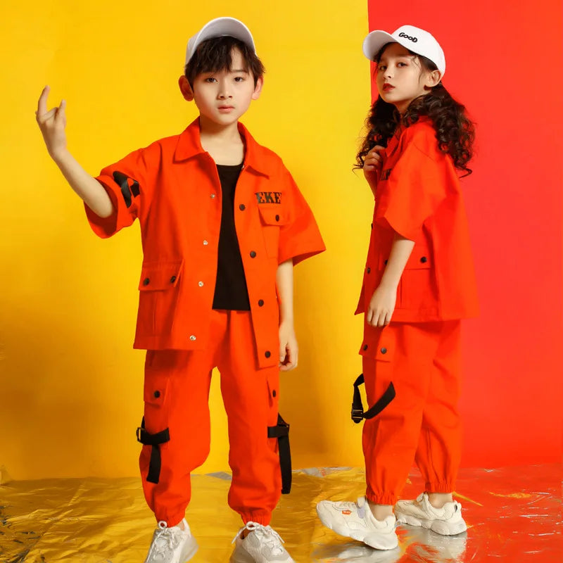 Hiphop Street Ballroom Dancing Clothes Wear Kids Jazz