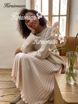 Hirsionsan Pleated Skirts Women 2023 Autumn New Korean
