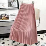 Hirsionsan Pleated Skirts Women 2023 Autumn New Korean