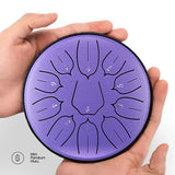 Hluru Glucophone Steel Tongue Drum 6 Inch 11
