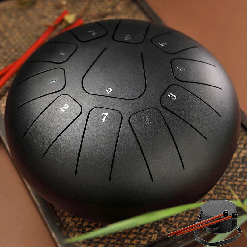 Hluru Glucophone Steel Tongue Drum 8 Inch 11
