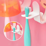 Holder Toothbrush Wall Kidshanging Cup Childbathroom Cartoon Organizer