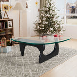 Home Coffee Table Irregular Glass Side Table Modern