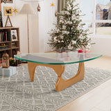 Home Coffee Table Irregular Glass Side Table Modern