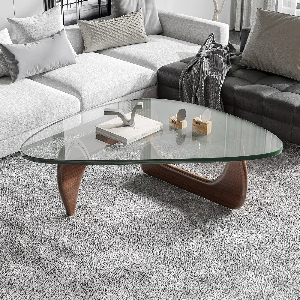 Home Coffee Table Irregular Glass Side Table Modern