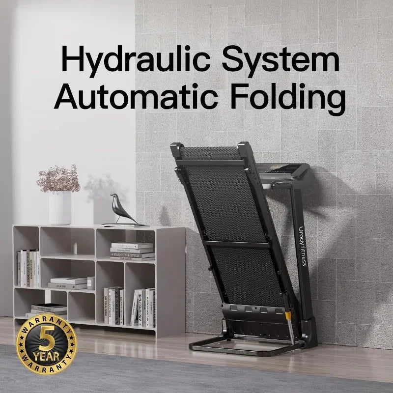 Home Folding 3 Level Incline Treadmill with Pulse