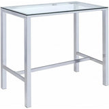 Home Furnishings Tolbert Bar Tables with Glass Top