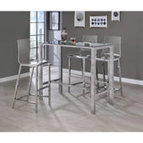 Home Furnishings Tolbert Bar Tables with Glass Top