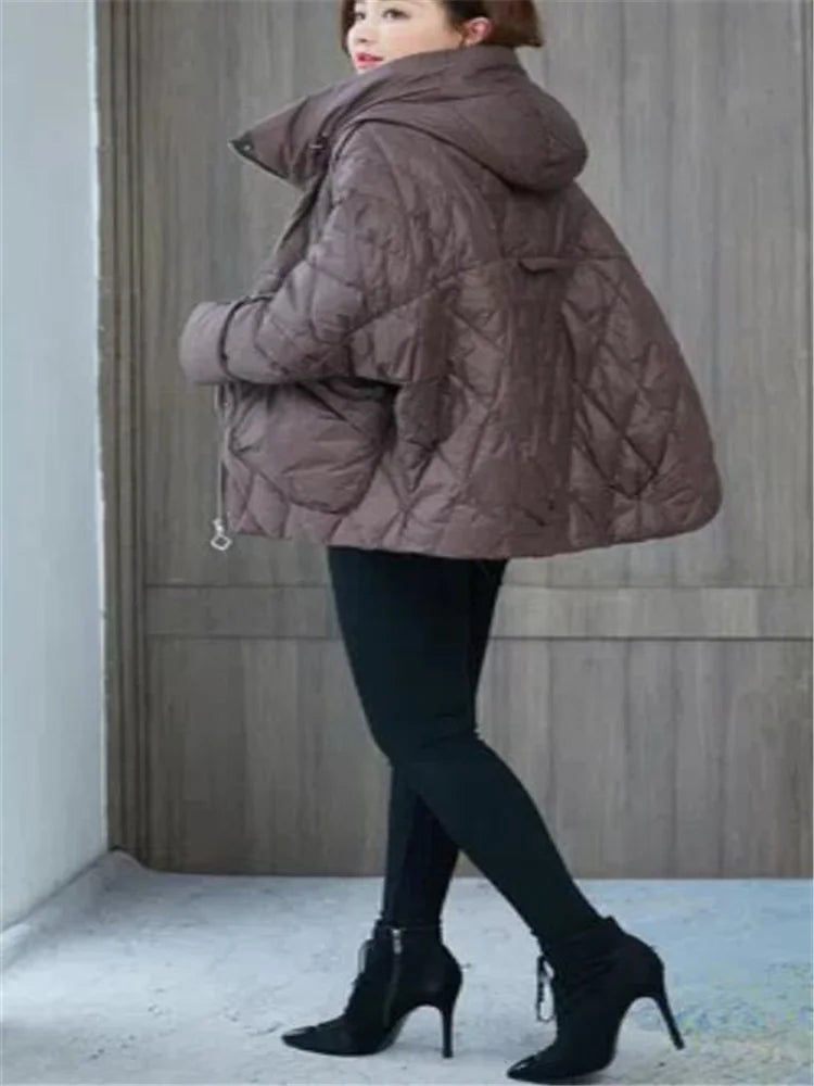 Hooded Warm Short Jacket Cotton Parka Korean Loose