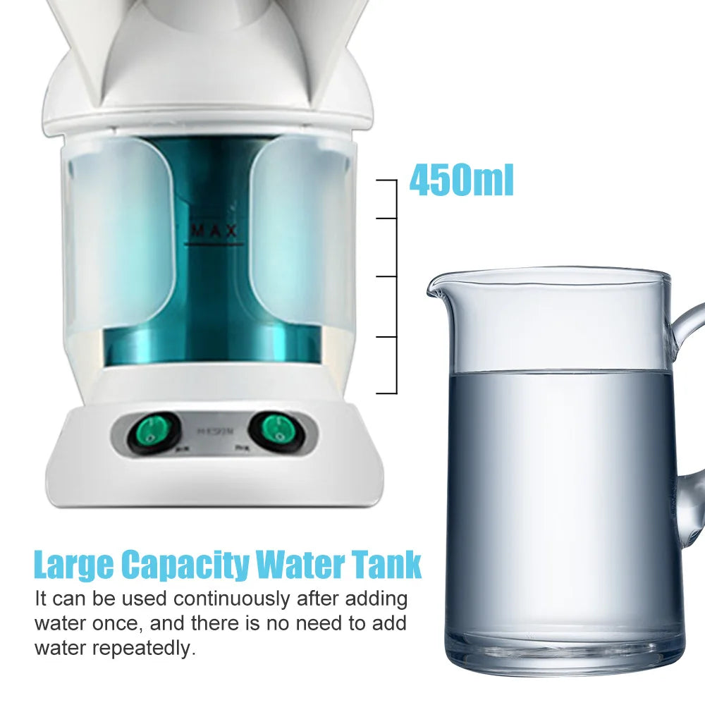 Hot Mist Face Vaporizer Facial Steamer Portable Face