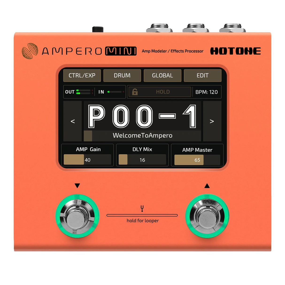 Hotone Ampero Mini MP-50 Guitar Bass Amp Modeling