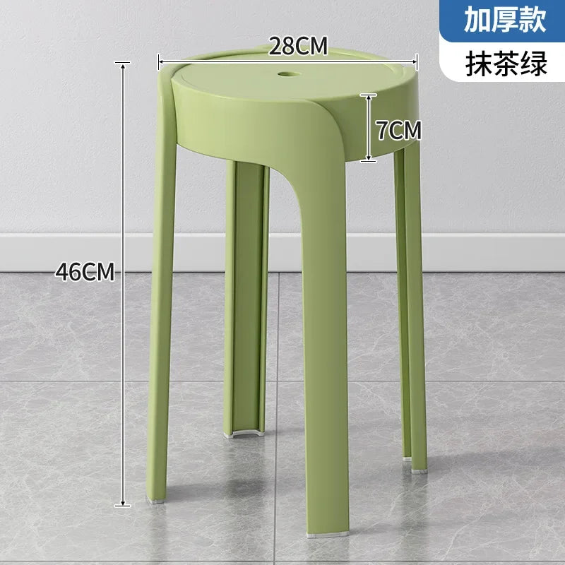Household Portable Stackable Round Stool Simple Modern Windmill