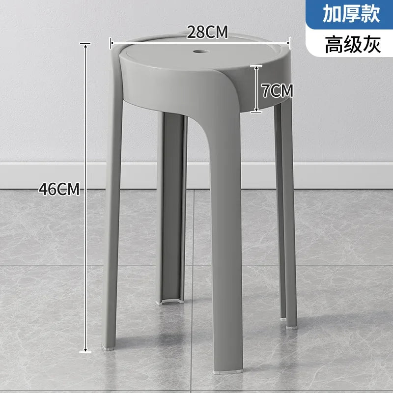 Household Portable Stackable Round Stool Simple Modern Windmill