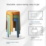 Household Portable Stackable Round Stool Simple Modern Windmill