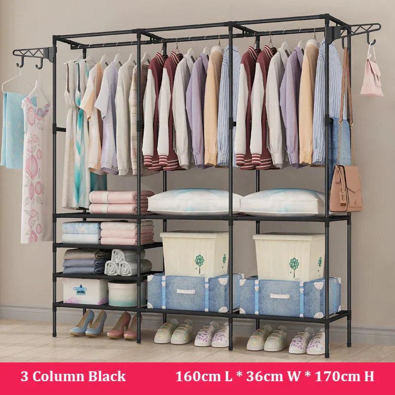 Household Simple Assembly Clothes Hanger Bedroom Coat Rack