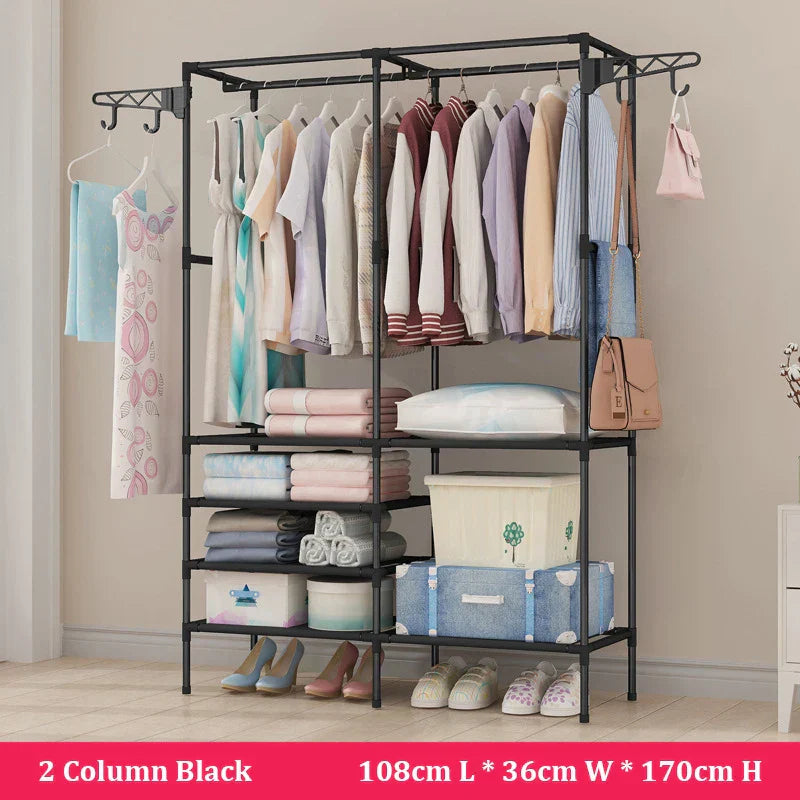 Household Simple Assembly Clothes Hanger Bedroom Coat Rack
