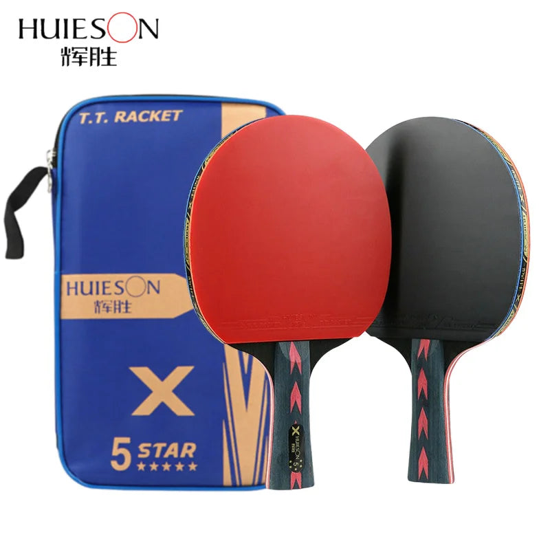 Huieson 2pc Ping Pong Rackets Set 5/6 Star