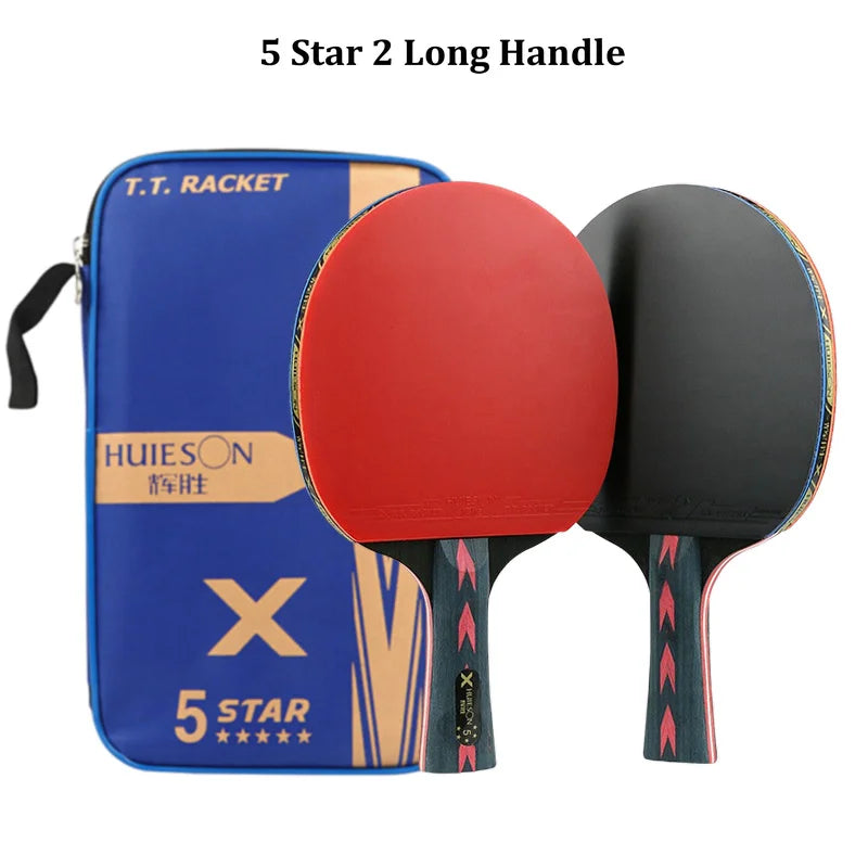 Huieson 2pc Ping Pong Rackets Set 5/6 Star