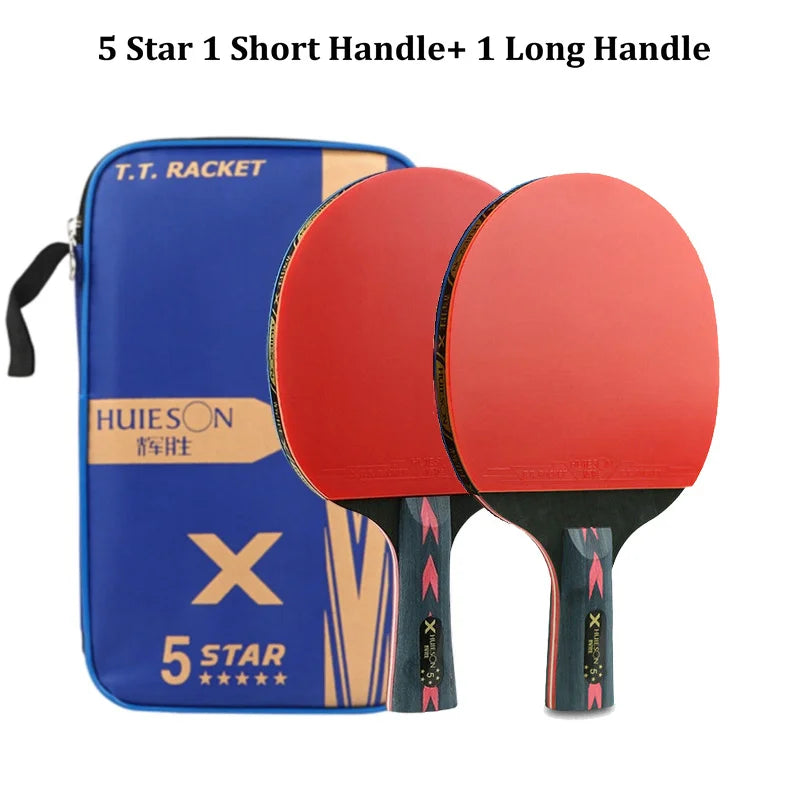 Huieson 2pc Ping Pong Rackets Set 5/6 Star