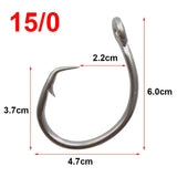 Hyaena 100pcs 39960 Stainless Steel Fishing Hooks Big