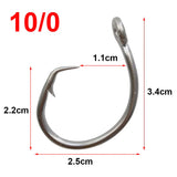 Hyaena 100pcs 39960 Stainless Steel Fishing Hooks Big