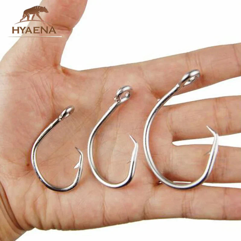 Hyaena 100pcs 39960 Stainless Steel Fishing Hooks Big