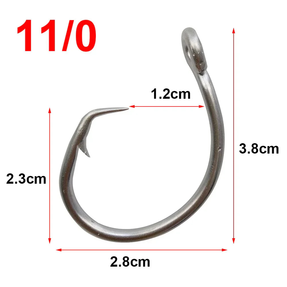 Hyaena 100pcs 39960 Stainless Steel Fishing Hooks Big