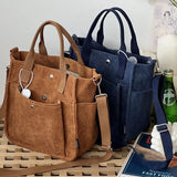 Hylhexyr Solid Color Women's Corduroy Shoulder Bag 2022