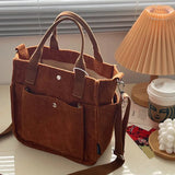 Hylhexyr Solid Color Women's Corduroy Shoulder Bag 2022