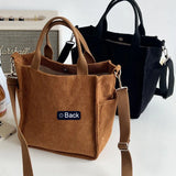 Hylhexyr Solid Color Women's Corduroy Shoulder Bag 2022