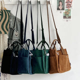 Hylhexyr Solid Color Women's Corduroy Shoulder Bag 2022