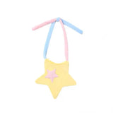 Hylhexyr Star Shape Soft Plush Messenger Bag Candy