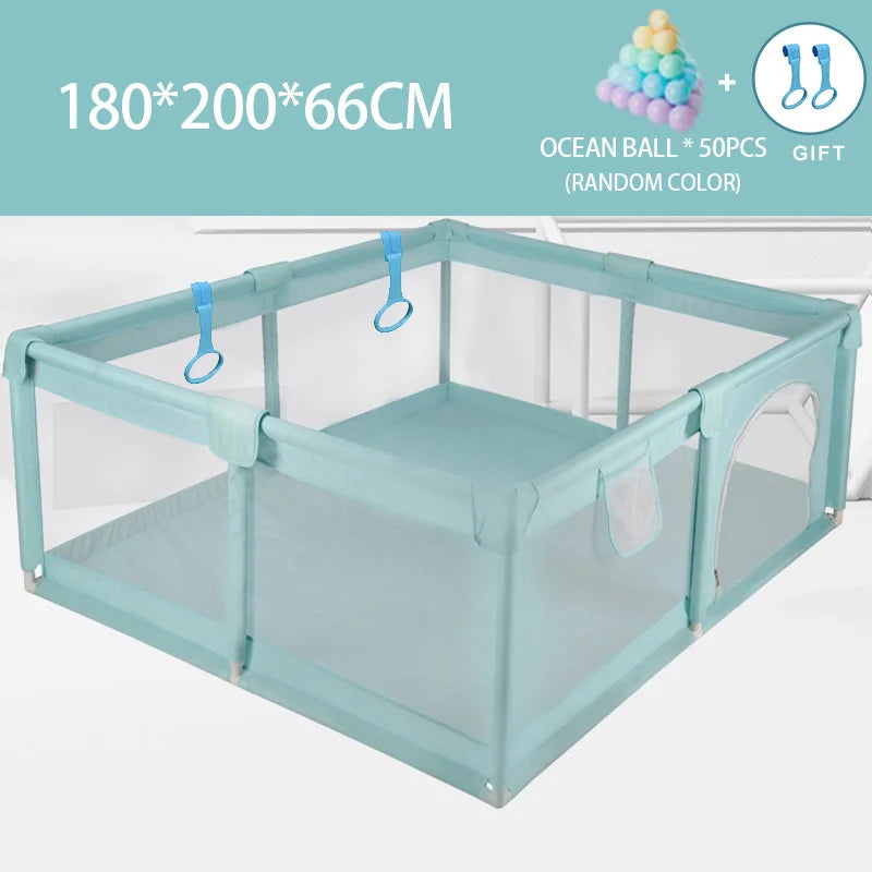 IMBABY Playpen Children Pull rings Free Kids Fence