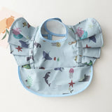 INS Nordic Style Baby Bibs Waterproof Short Sleeve